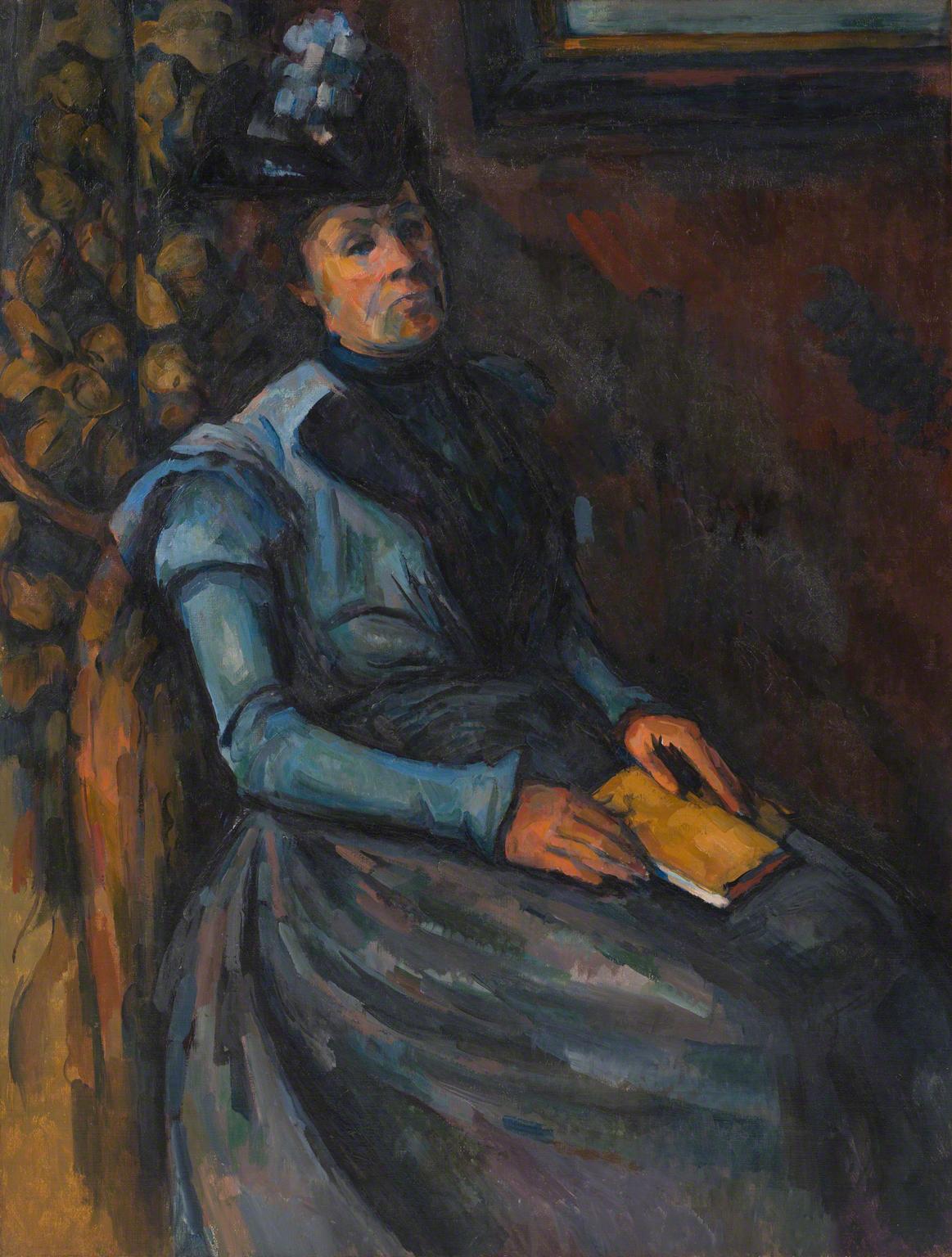 Paul Cézanne, Seated Woman in Blue, between 1902 and 1906.