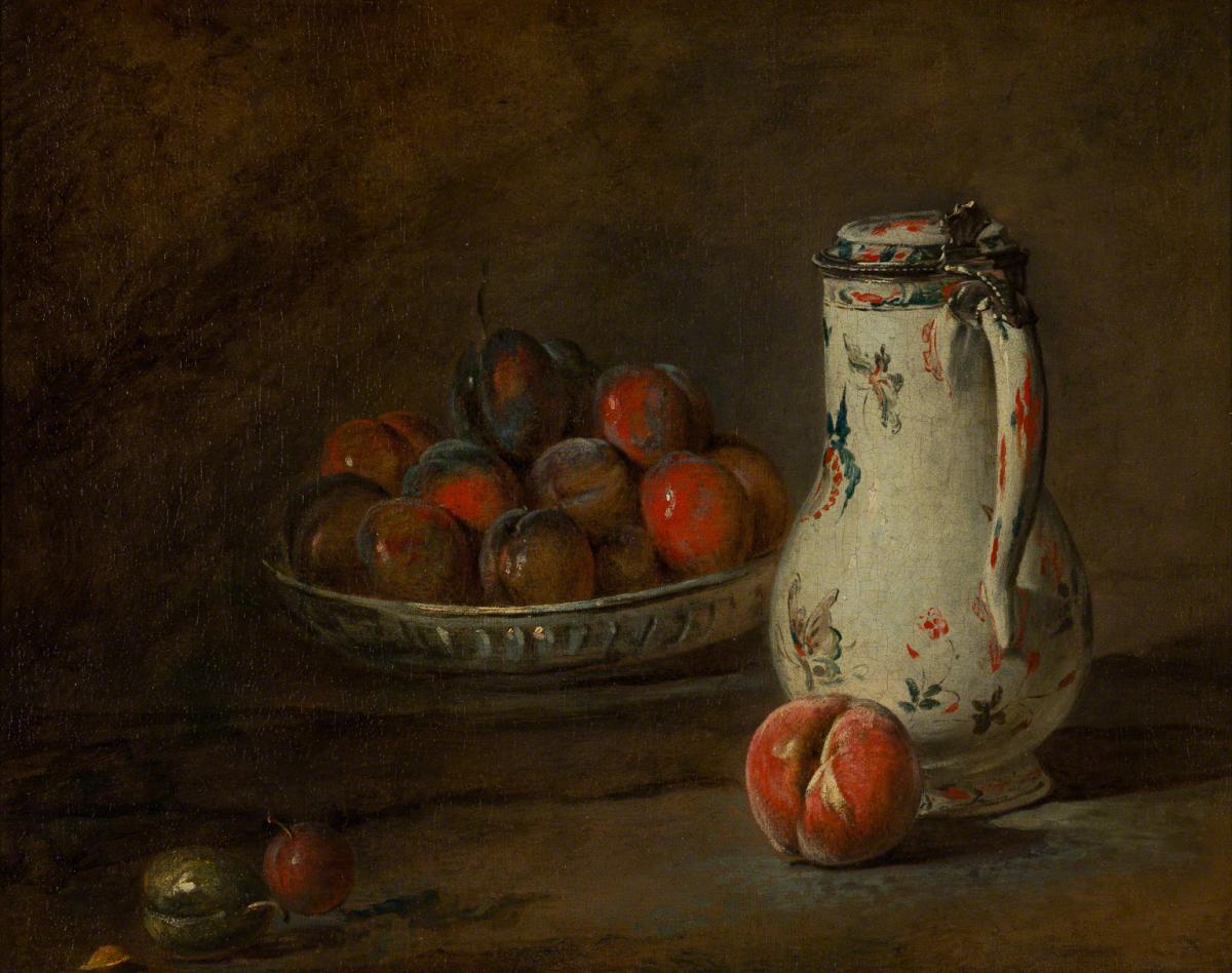Jean-Baptiste Simeon Chardin, A Bowl of Plums, c. 1728.