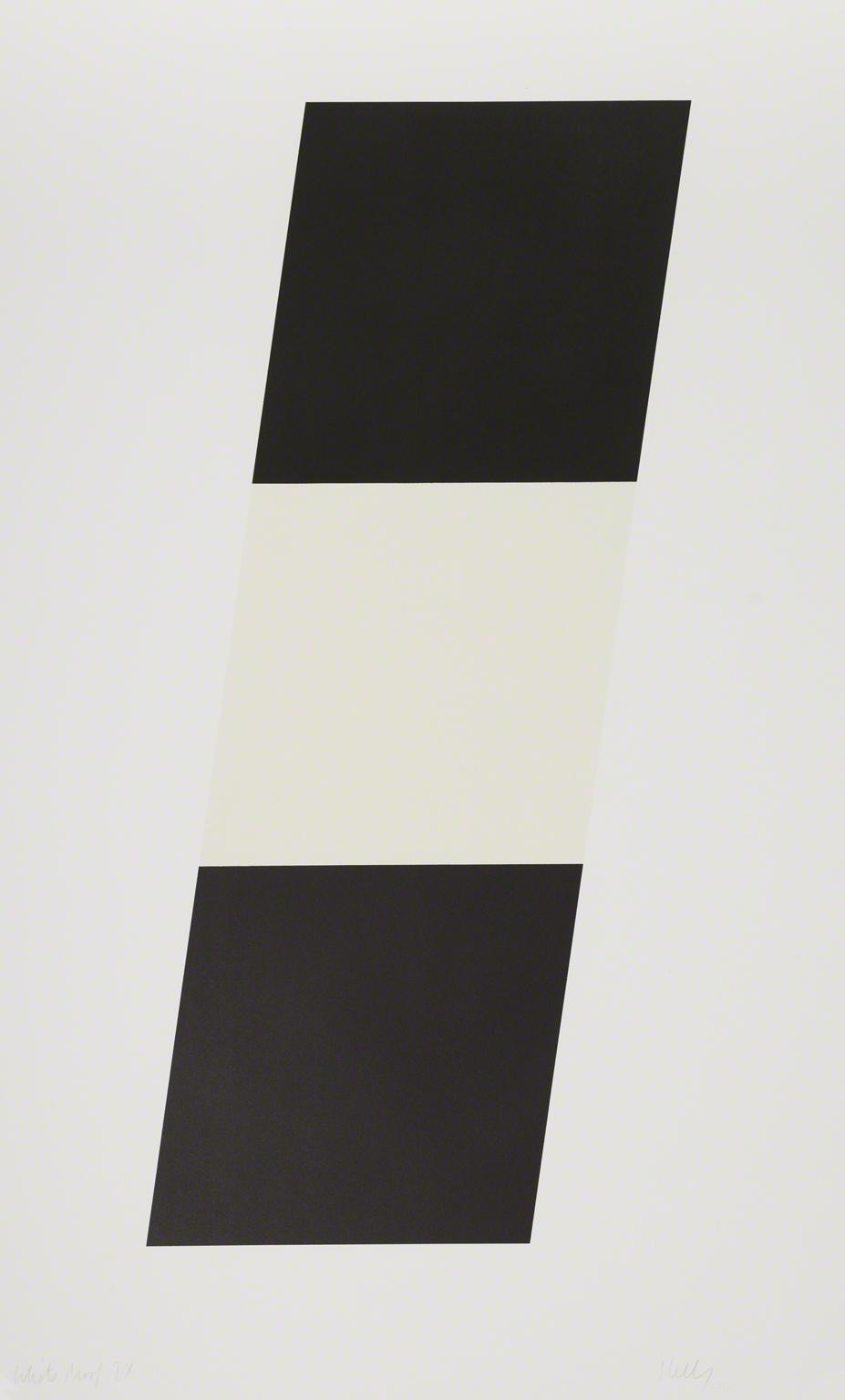 Ellsworth Kelly, Black/White/Black, 1970.