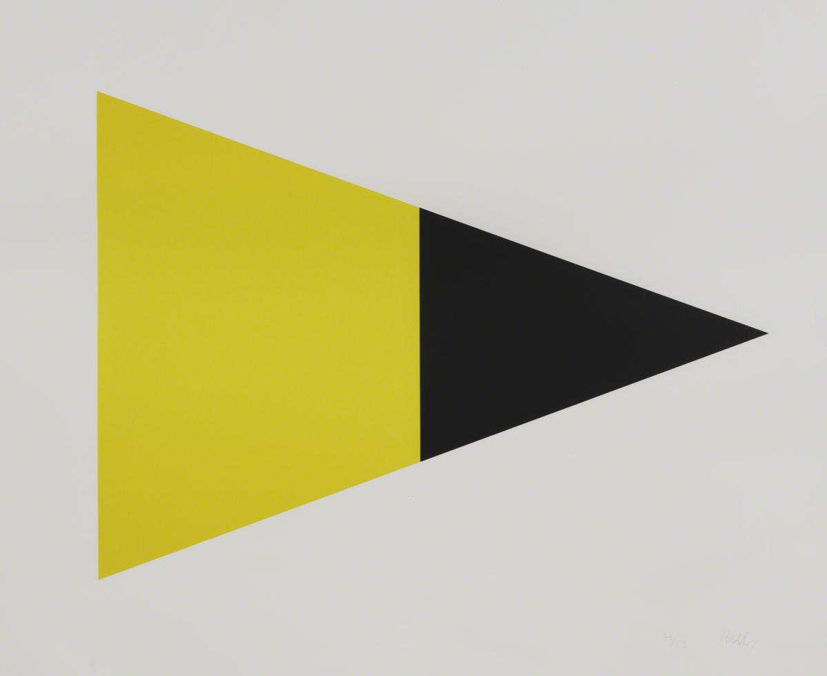 Ellsworth Kelly, Black/Yellow, 1972.
