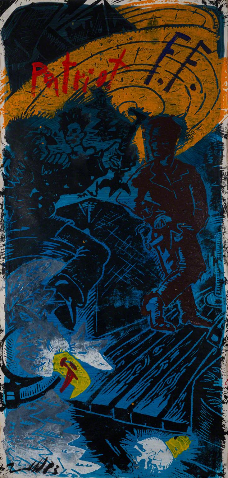 Jörg Immendorff, Cafe Deutschland Gut, Patriot FF, 1982.