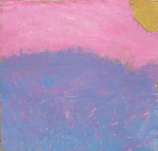 Pink and purple sunset.