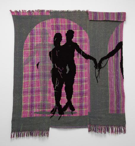 Diedrick Brackens the night is my shepherd 2022 Cotton and acrylic yarn 84 x 82 in. Rubell Collection, Miami and Washington, DC