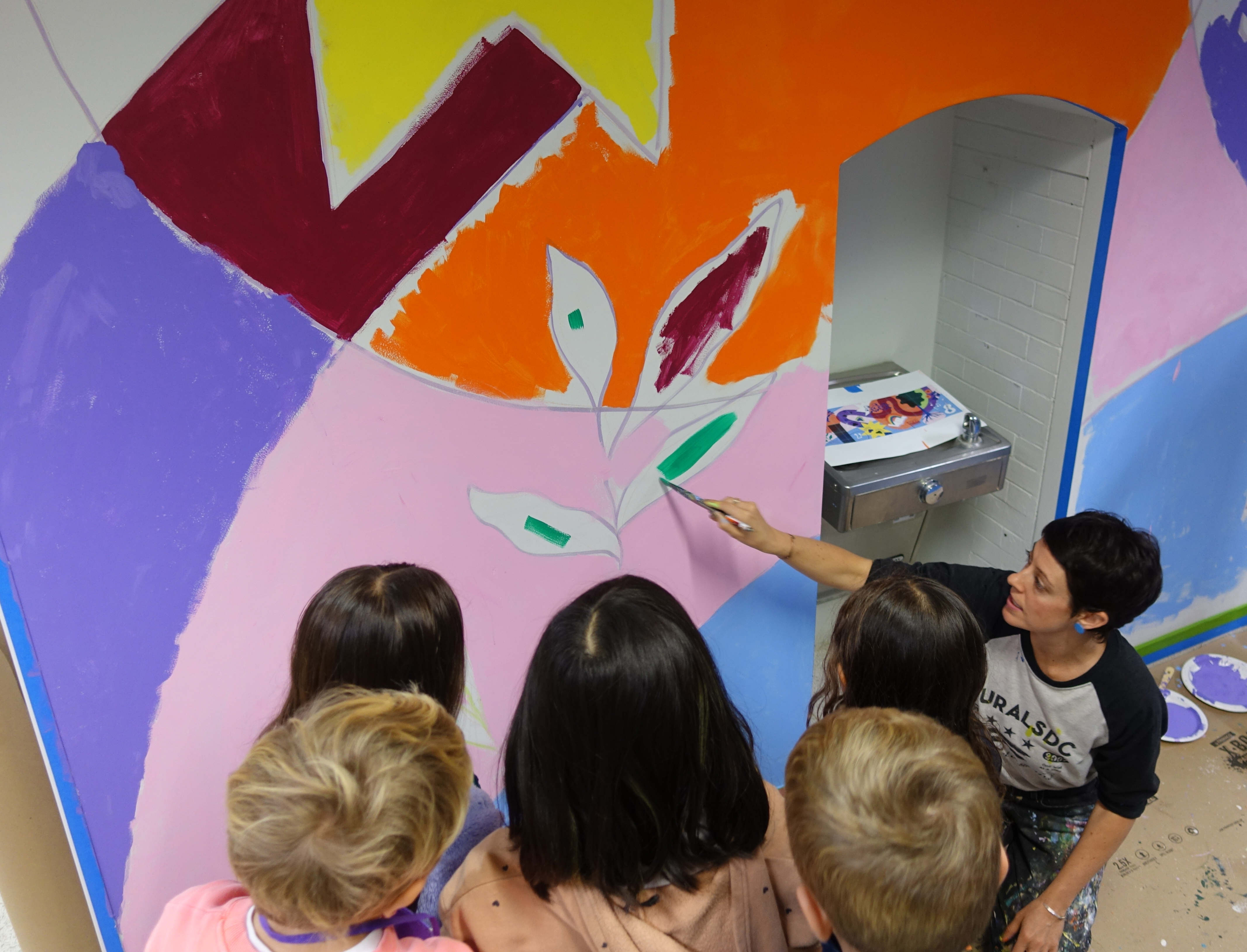 Rose Jaffe leading Janney students