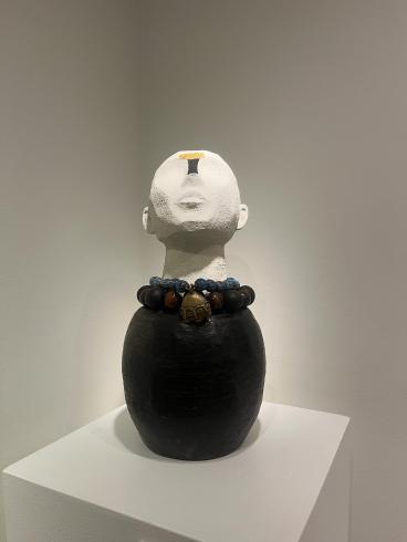 Sculpture of a an abstract bust