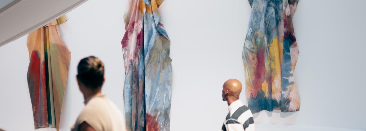 Gilliam drape works in Goh Annex Stairwell