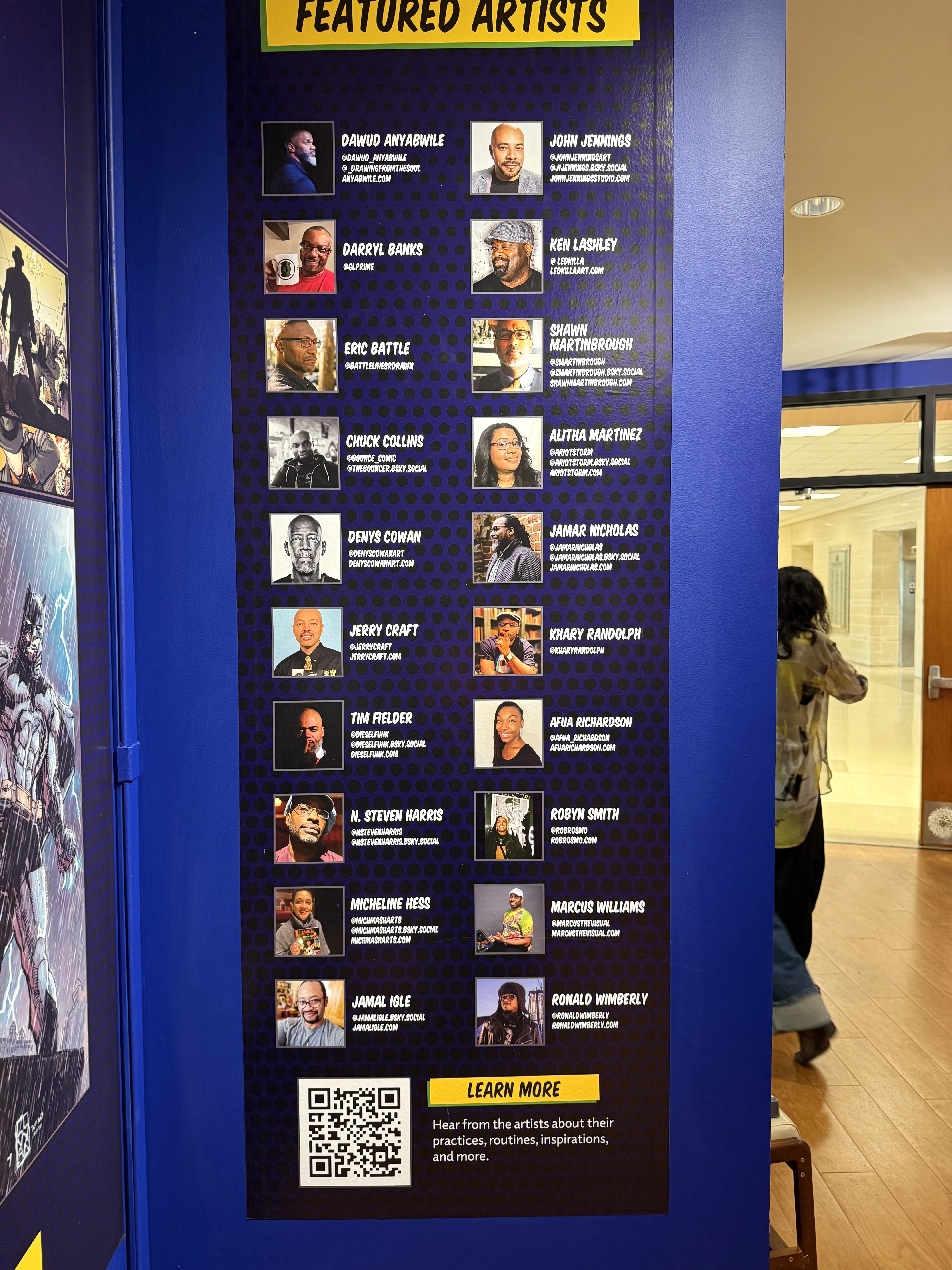 Featured artists in The Artist's Experience: From Brotherman to Batman