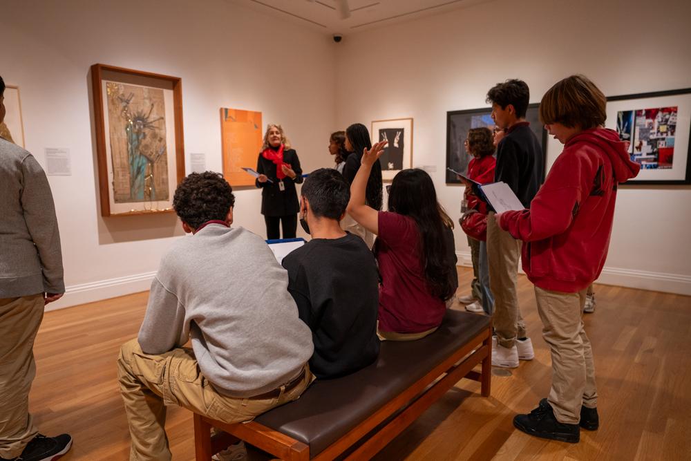 Phillips Educator Carla Freyvogel facilitates an interactive school tour. 