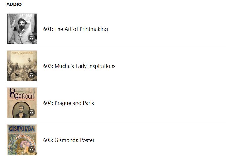 Timeless Mucha audio guide