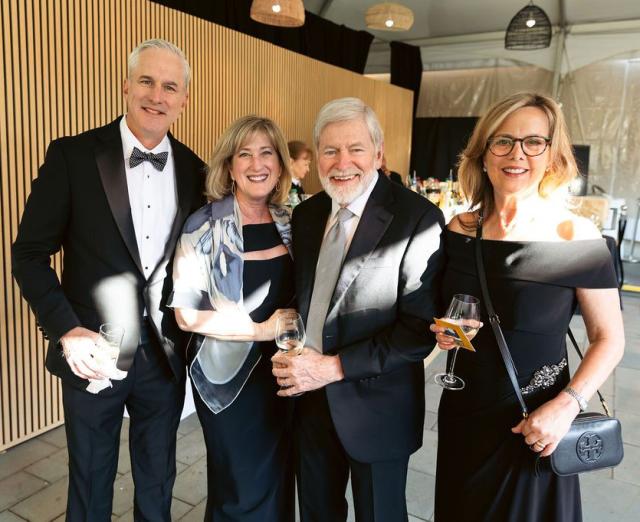 Photo of four people from the 2025 Phillips Gala