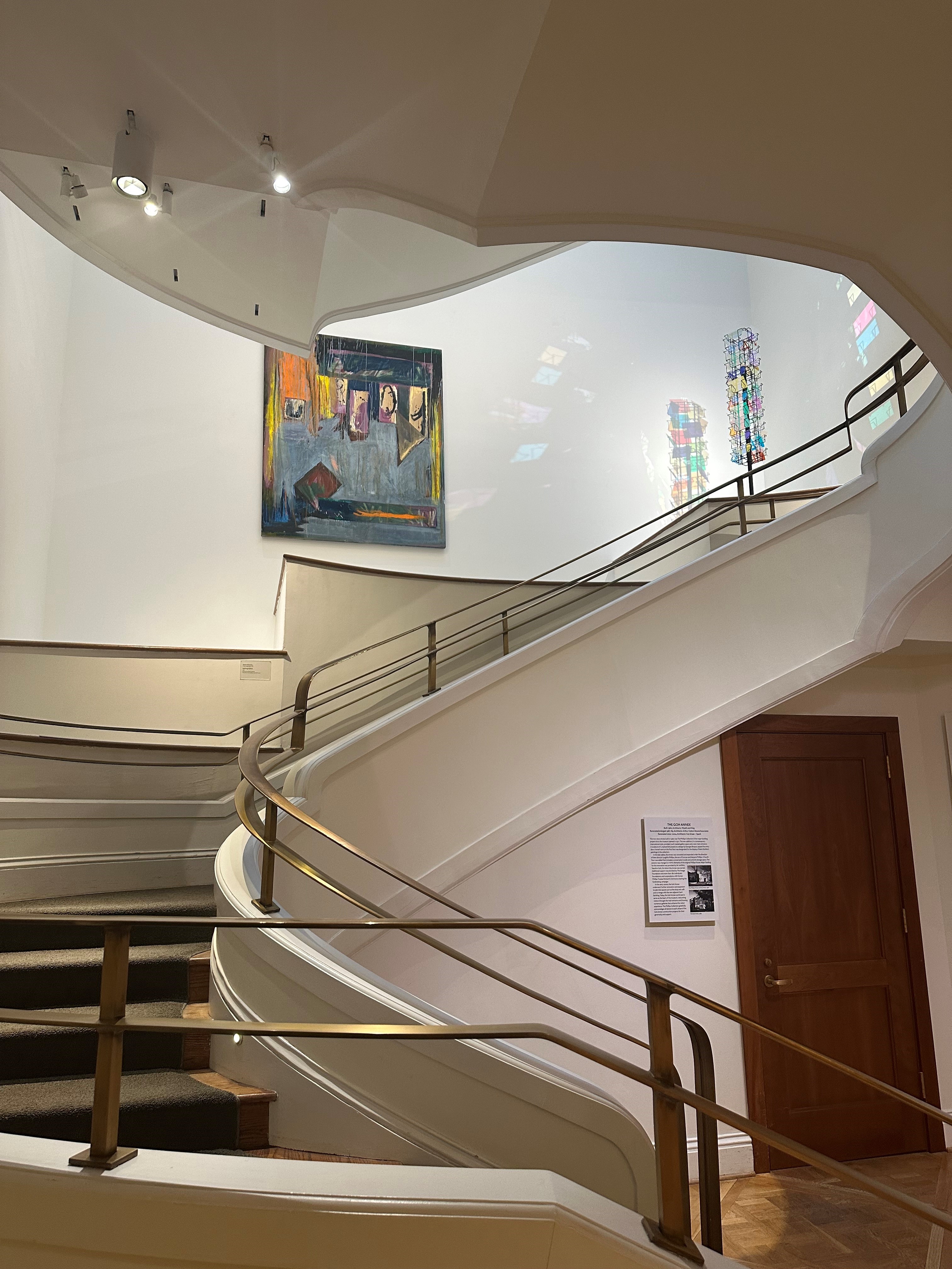 Artworks by Ann Purcell and Stephen Dean in the Goh Annex stairwell