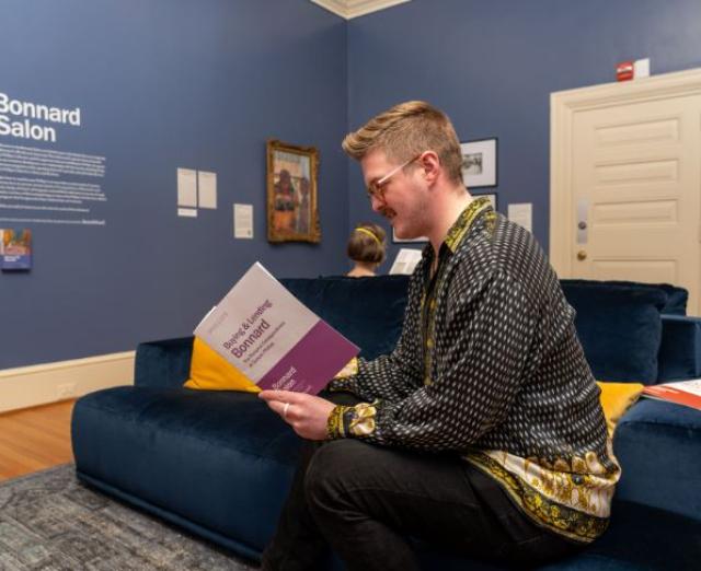 Photo of Erich in the Bonnard Salon