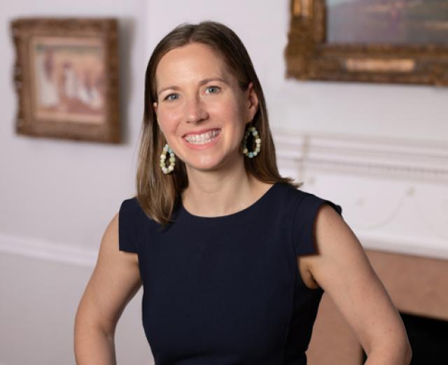 Headshot of Tiffany McGettigan standing in a Phillips Collection gallery
