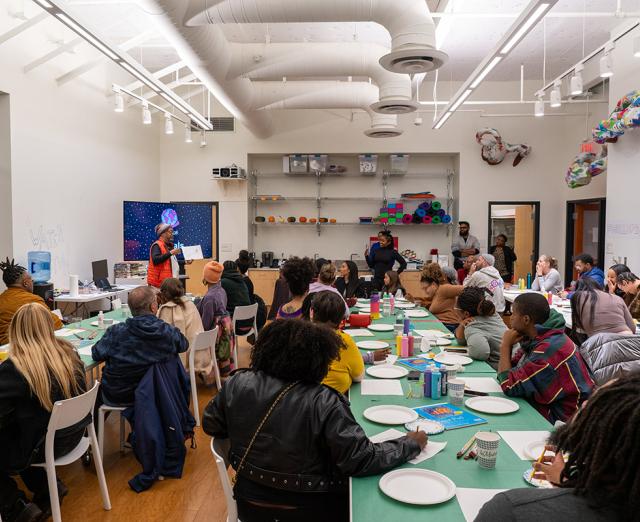 Art workshop led by Trap Bob at THEARC