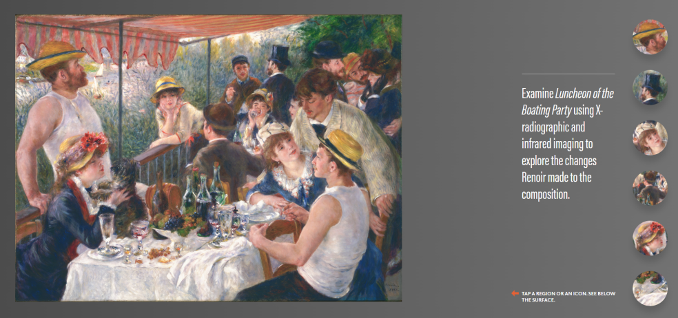 Renoir interactive landing page